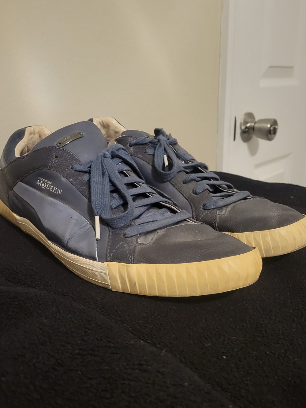 PUMA x Alexander McQueen Collab "Street Climb Lo" Leather Sneakers Size 11.5